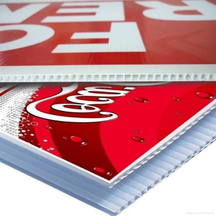 PP 4mm White Customization Corrugated Plastic Yard Sign
